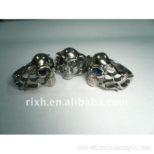 titanium skull engagement ring